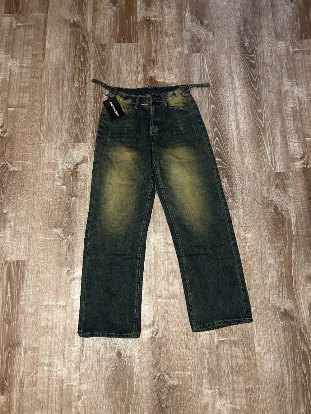 Men's Vintage Denim Baggy Washed Jeans